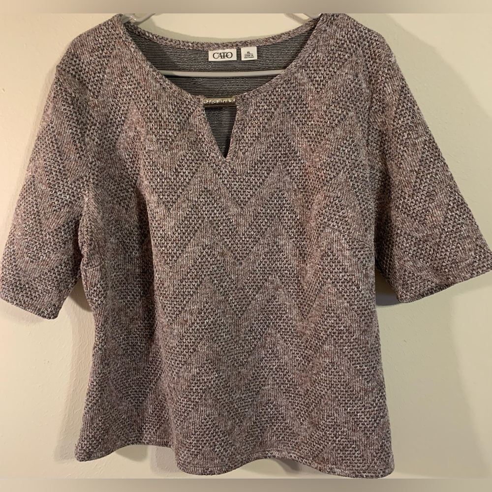 Cato/XL/pull over/short sleeved blouse